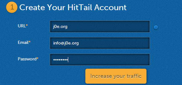 HitTail Registrierung