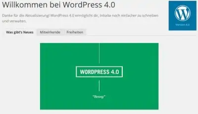 WordPress 4.0 „Benny“ ist fertig