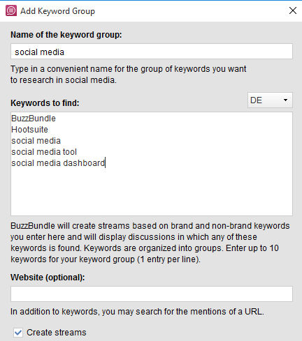 BuzzBundle Keyword Group