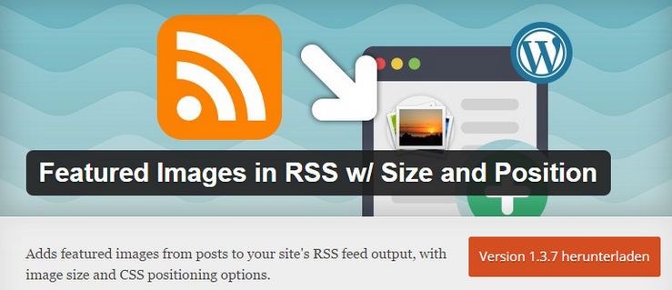 Featured Images in RSS w/ Size and Position