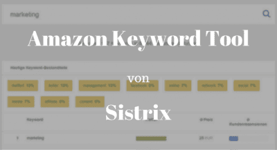 Amazon Keyword Tool kostenlos von Sistrix