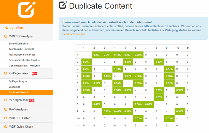 Duplicate Content Raster
