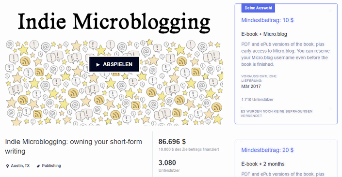 Indie Microblogging Projekt