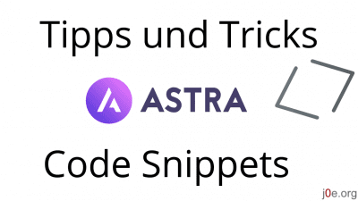 Astra Theme - Tipps and Tricks