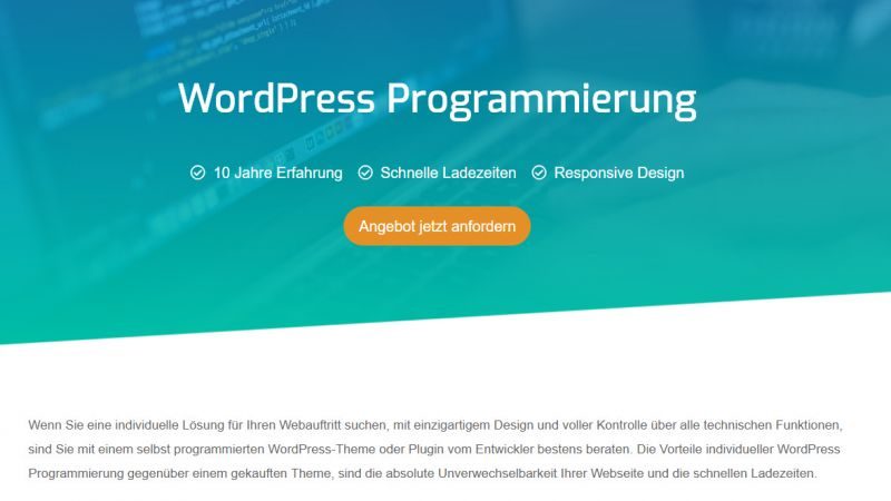 WordPress Programmierung vom für Responsive Webdesign