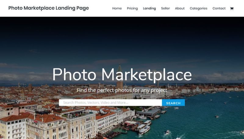 Layout Pack for a Photo Marketplace