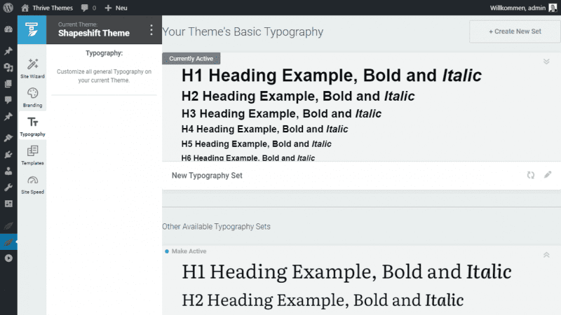Typography - fonts and sizes