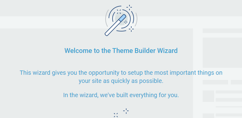 Thrive Theme Builder Wizard - Assistent