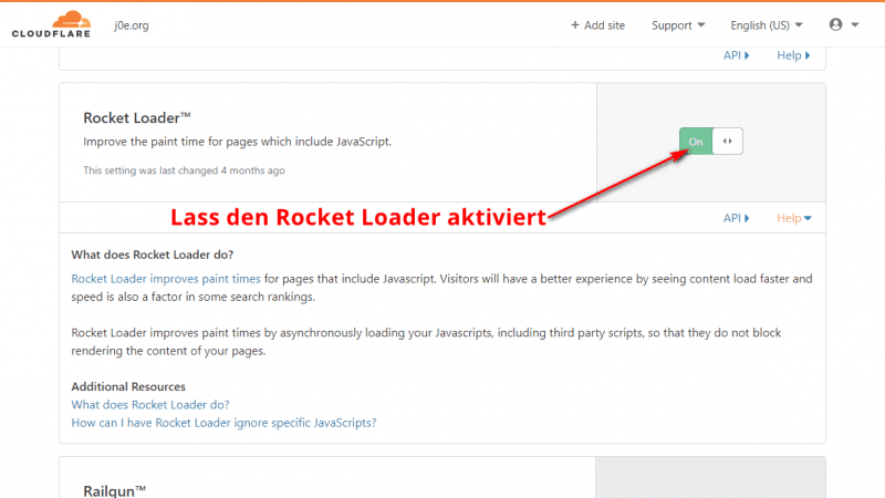 Cloudflare Rocket Loader enabled