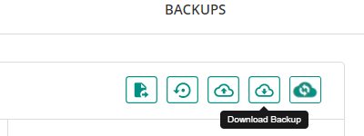 Backups downloaden