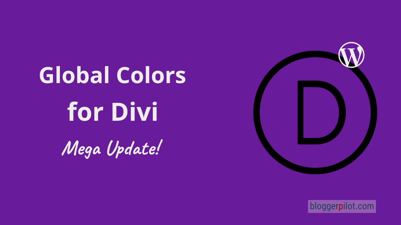 Global colors for Divi Theme