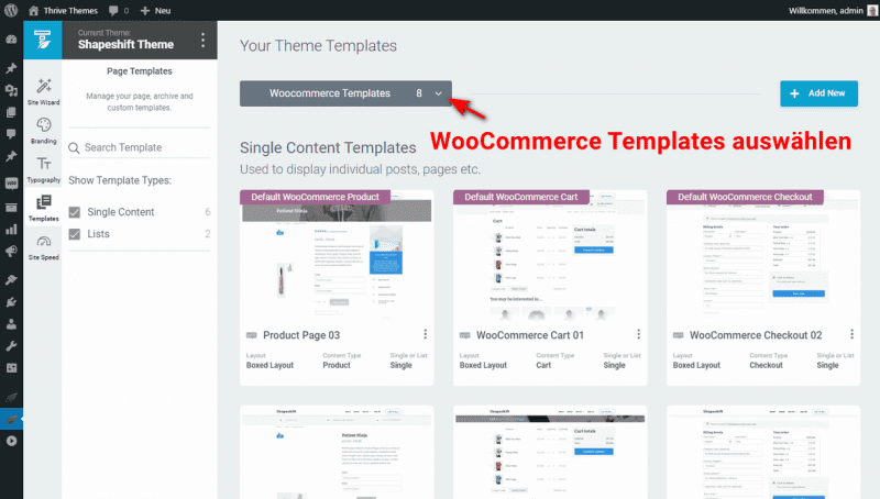 Thrive Theme Builder WooCommerce Templates