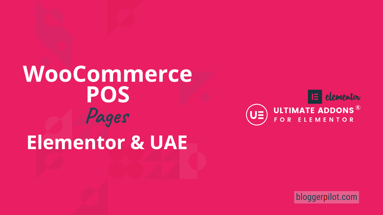 Design WooCommerce POS pages - Ultimate Addons for Elementor