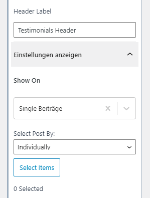 Rename your new conditional header.