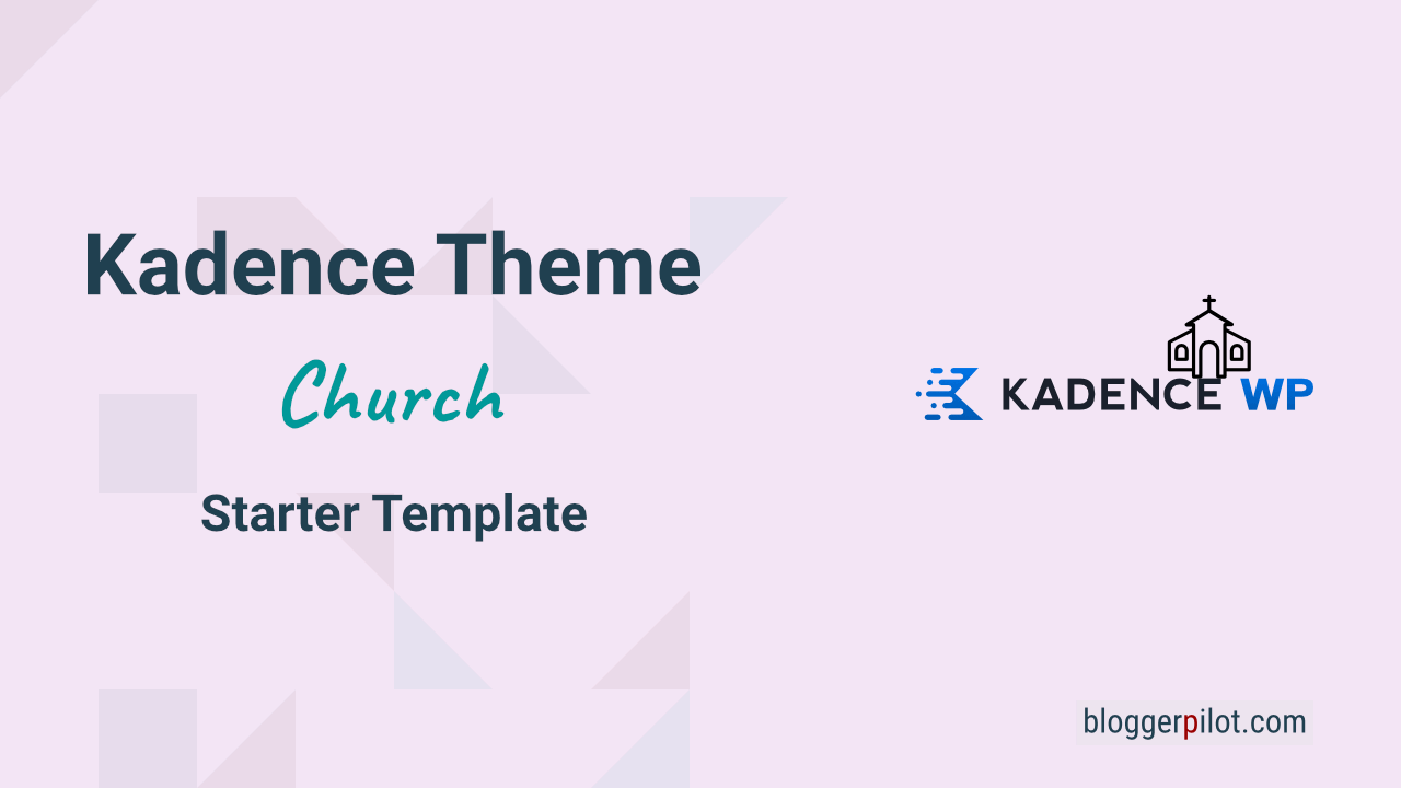 Kadence Starter Template Church