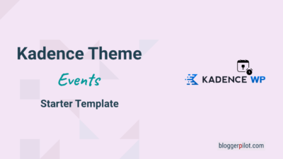 WordPress Starter Theme for Events and Happenings
