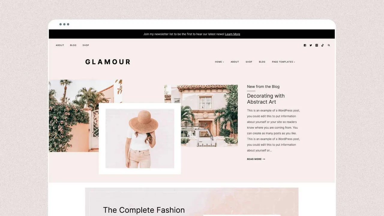 Glamour WordPress-Theme