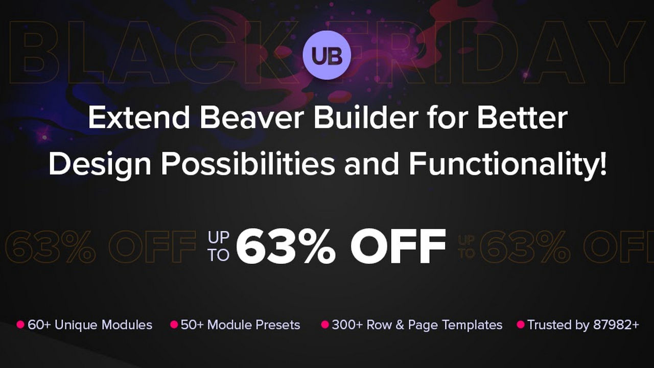 Ultimate Addons for Beaver Builder Black Friday Deal