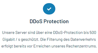 DDoS Protection and Firewall.
