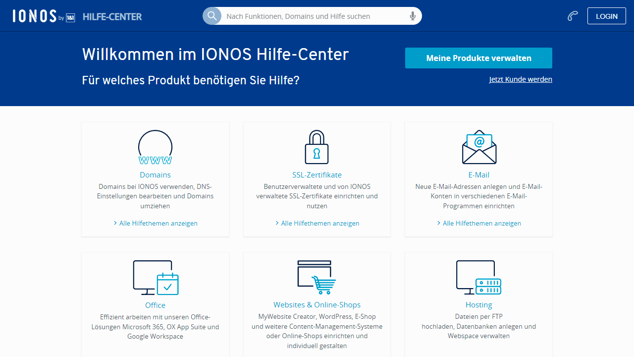 IONOS Help Center