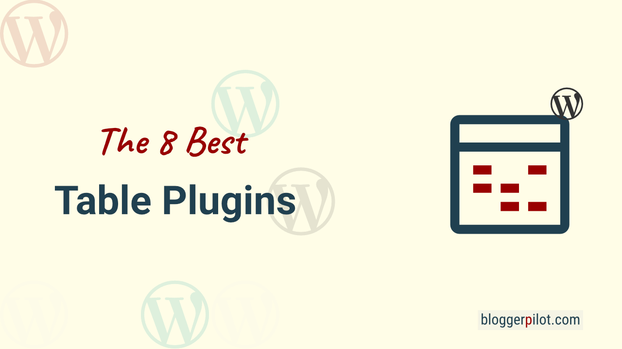 The 8 Best Tables Plugins for WordPress