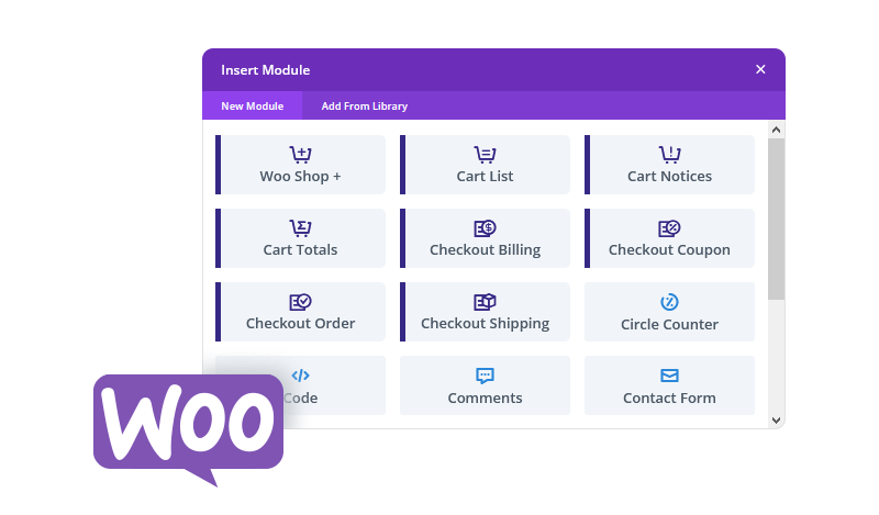 The Divi Shop Builder, with many additional modules and features.