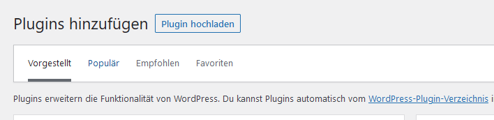 Button to upload a plugin