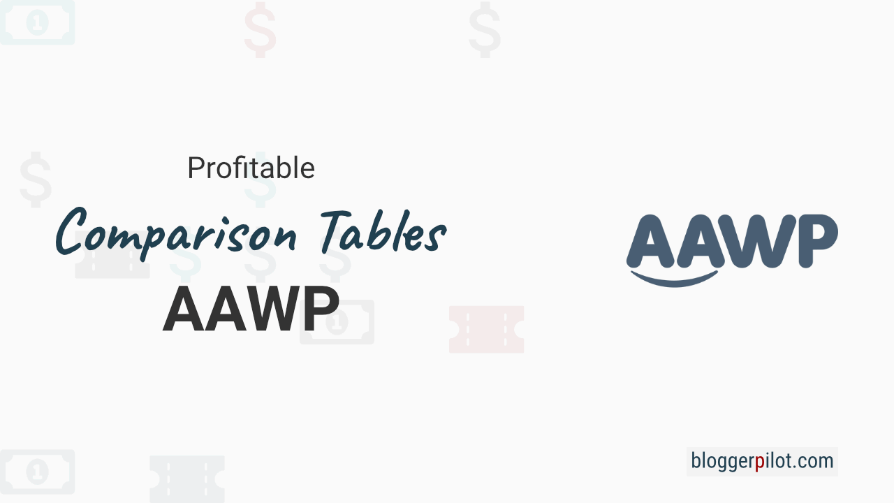 Create Comparison Tables for Amazon With AAWP