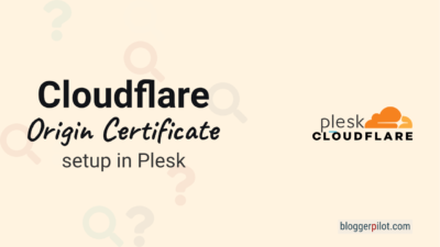 Cloudflare Origin Certificate Setup In Plesk