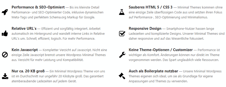 Minimal-Themes Features -Screenshot