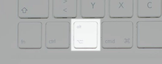 MacBook - Alt oder Option Taste