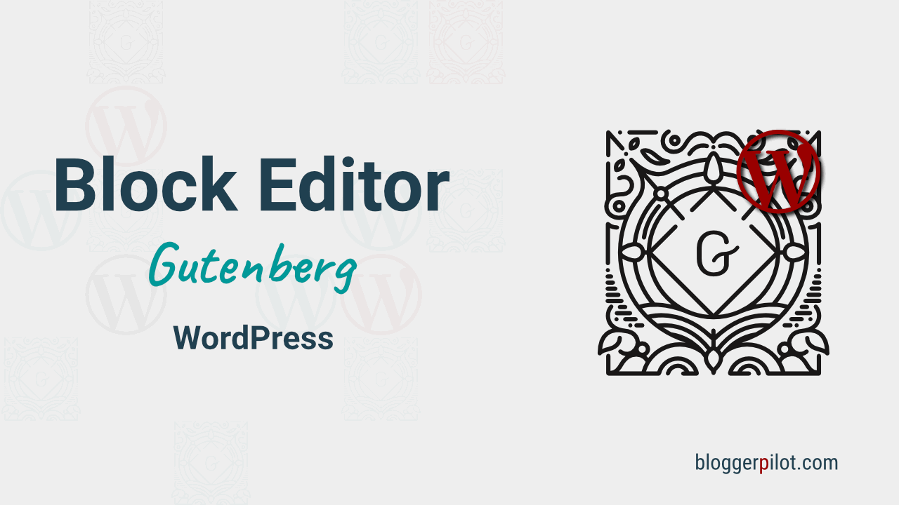 The Gutenberg block editor