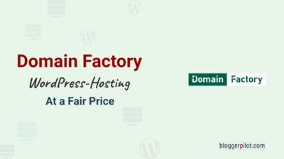 DomainFactory: Understandable WordPress hosting for little money